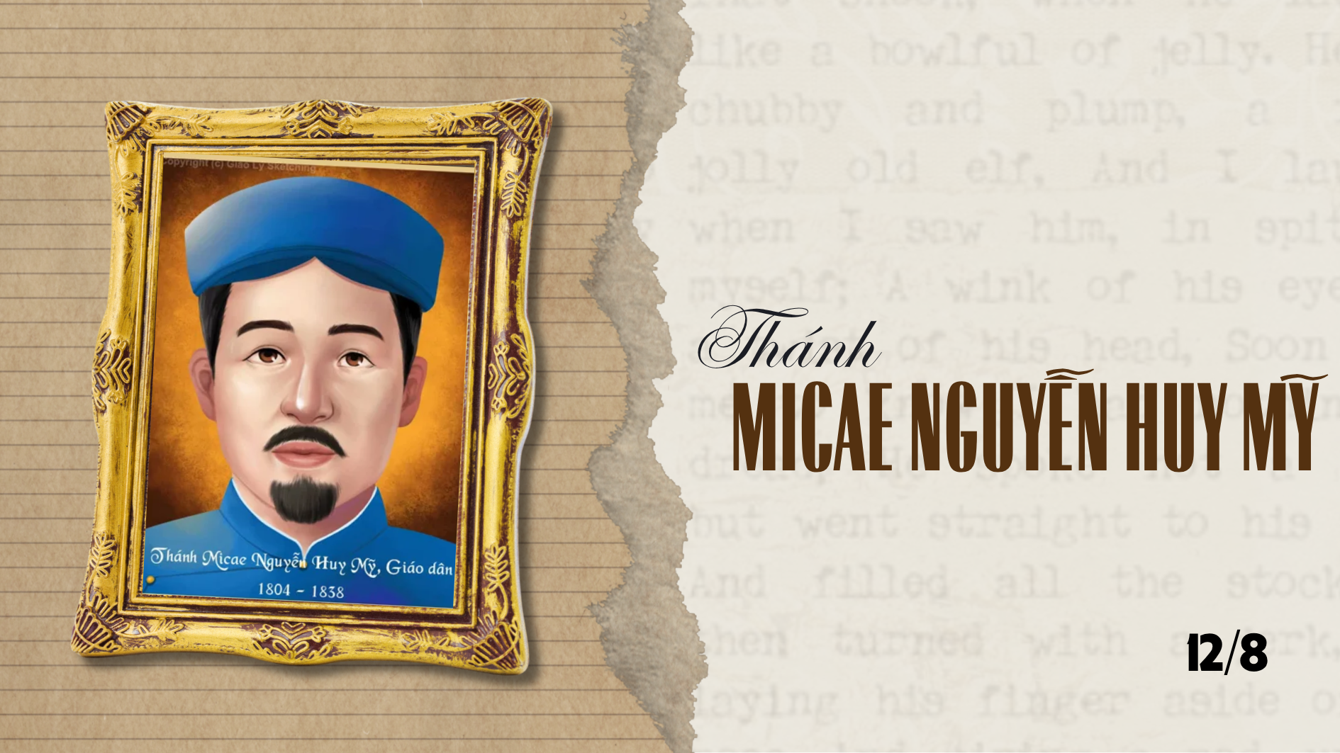 Ngày 12/8 - Thánh Micae Nguyễn Huy Mỹ